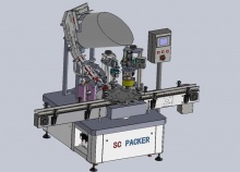 sc-zkxg130b 三(四)旋盖玻璃瓶全自动真空旋盖机